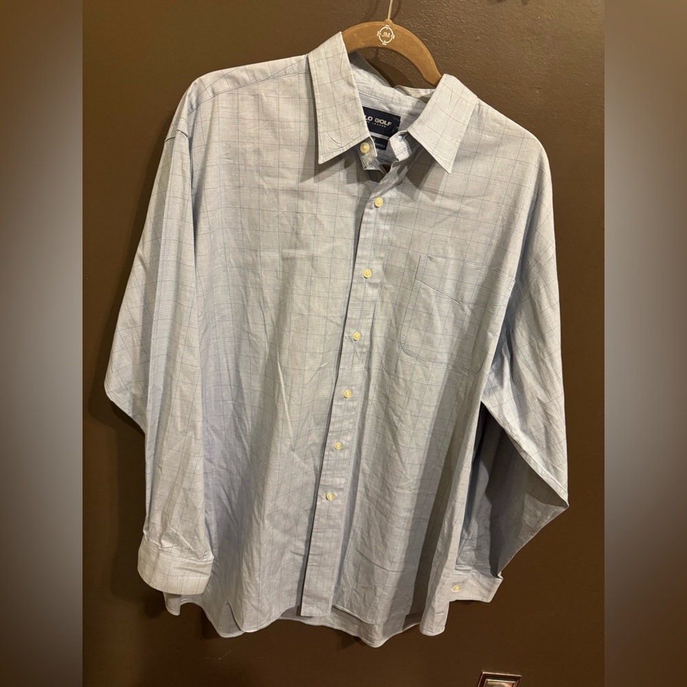 Ralph Lauren Polo Gray/Blue Plaid Men's Shirt